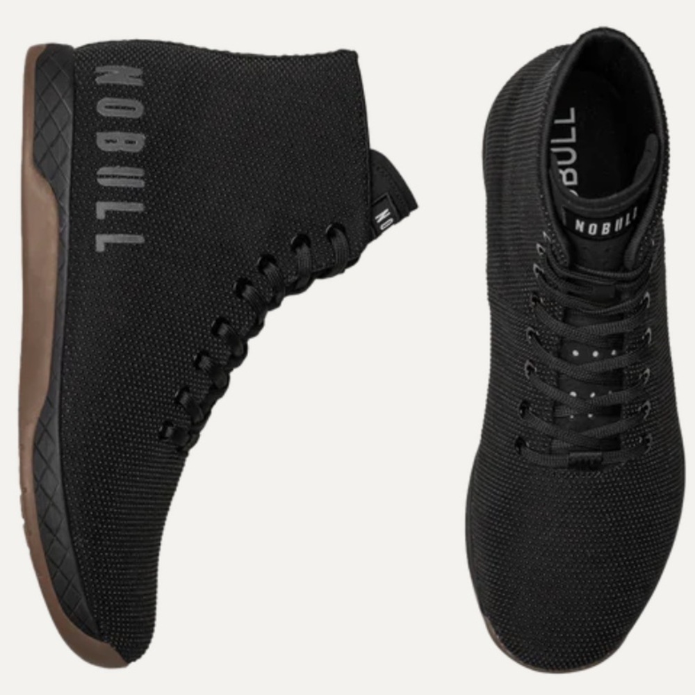 NOBULL Black High-Top Sneakers with Gum Outsole - Picture 2 of 10